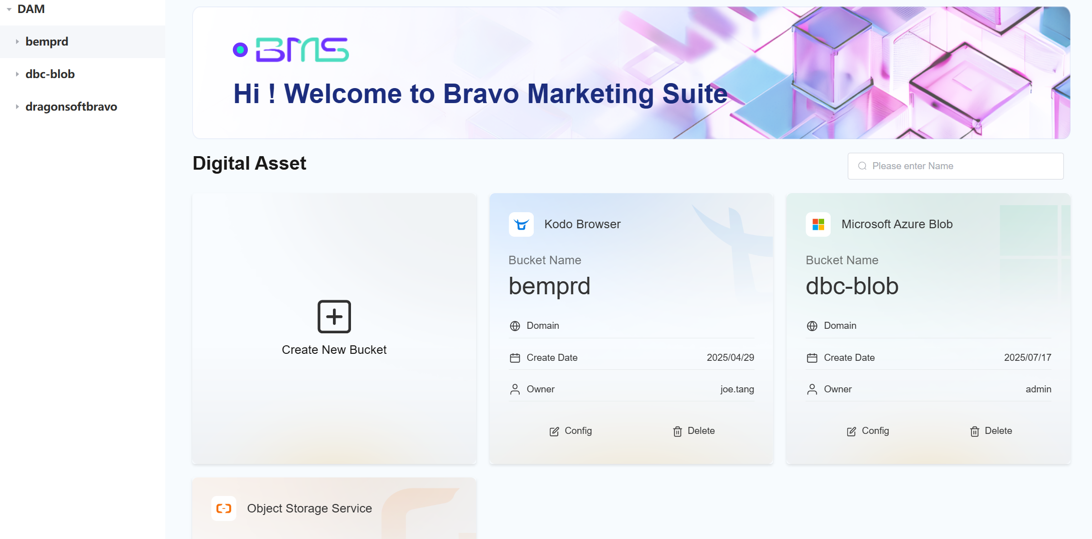 The picture shows that the DAM module of BMSDXP enables customers to achieve independent and controllable data.