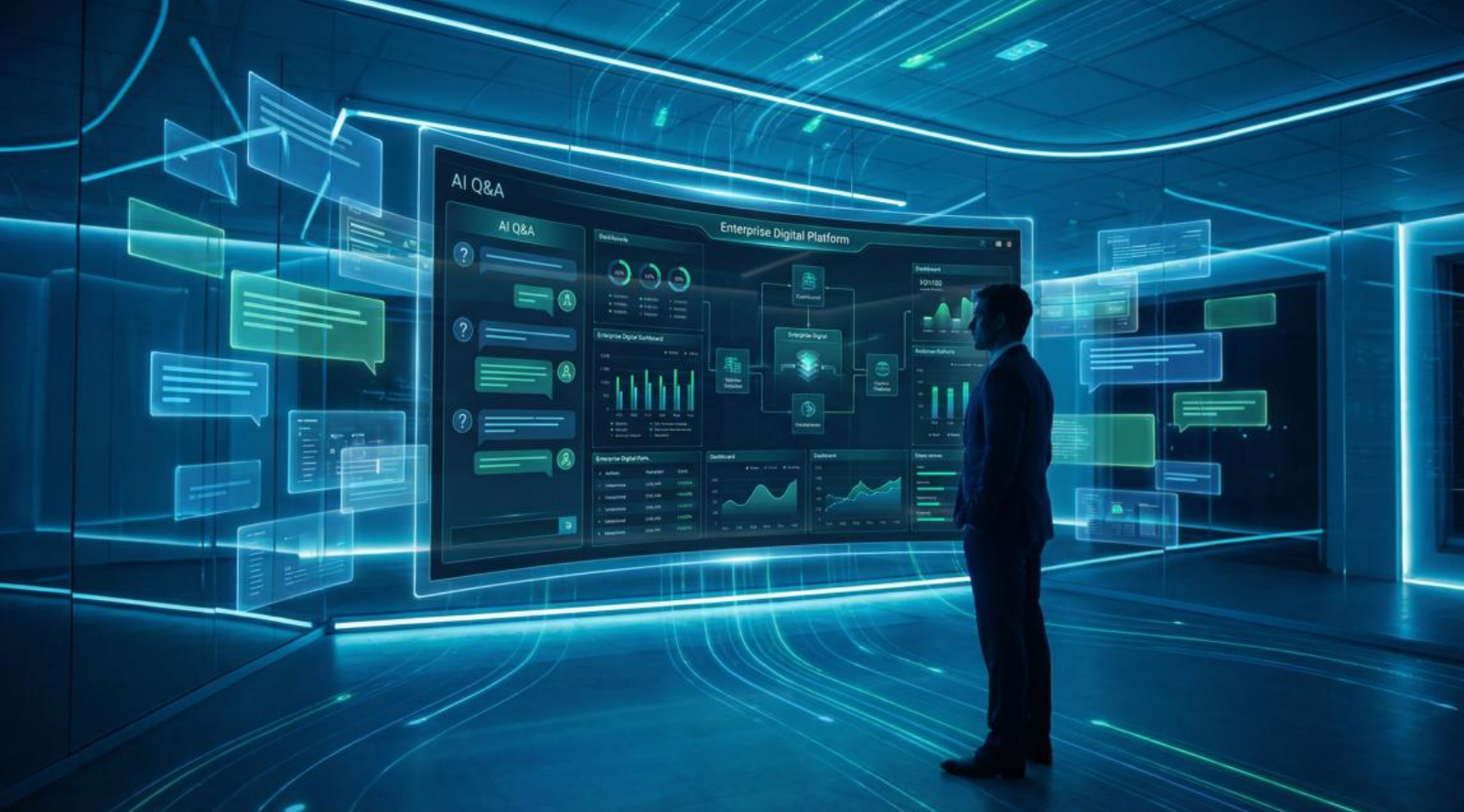 Intelligent Collaboration Scenarios Between Enterprise Decision-Makers and AI Platforms: Ensuring Every Critical Question Receives an Authoritative Answer 