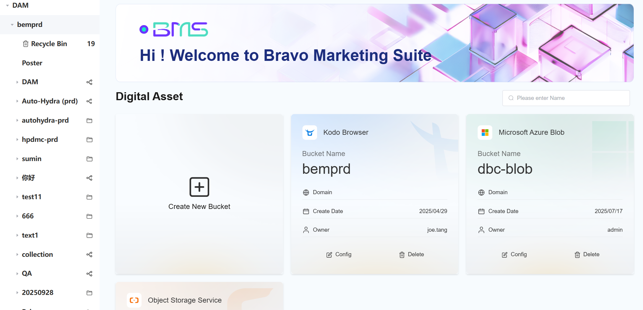 This image showcases the powerful digital asset management (DAM) capabilities of BMS DXP