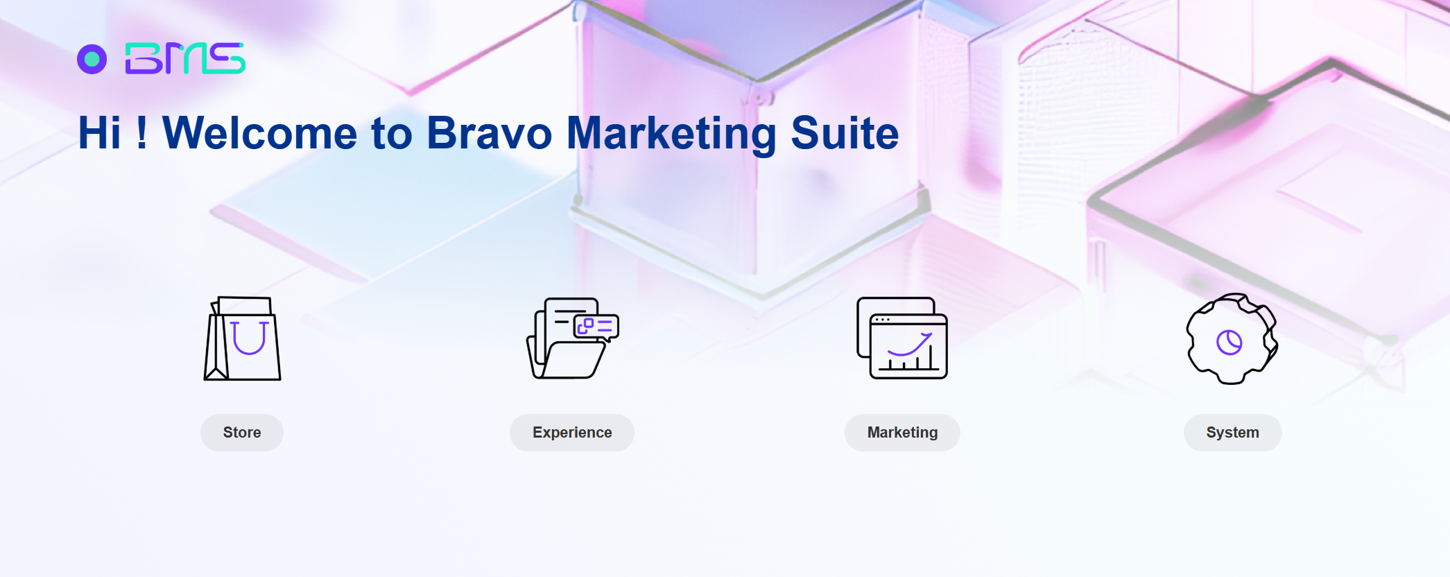 This image shows BMS's four content modules