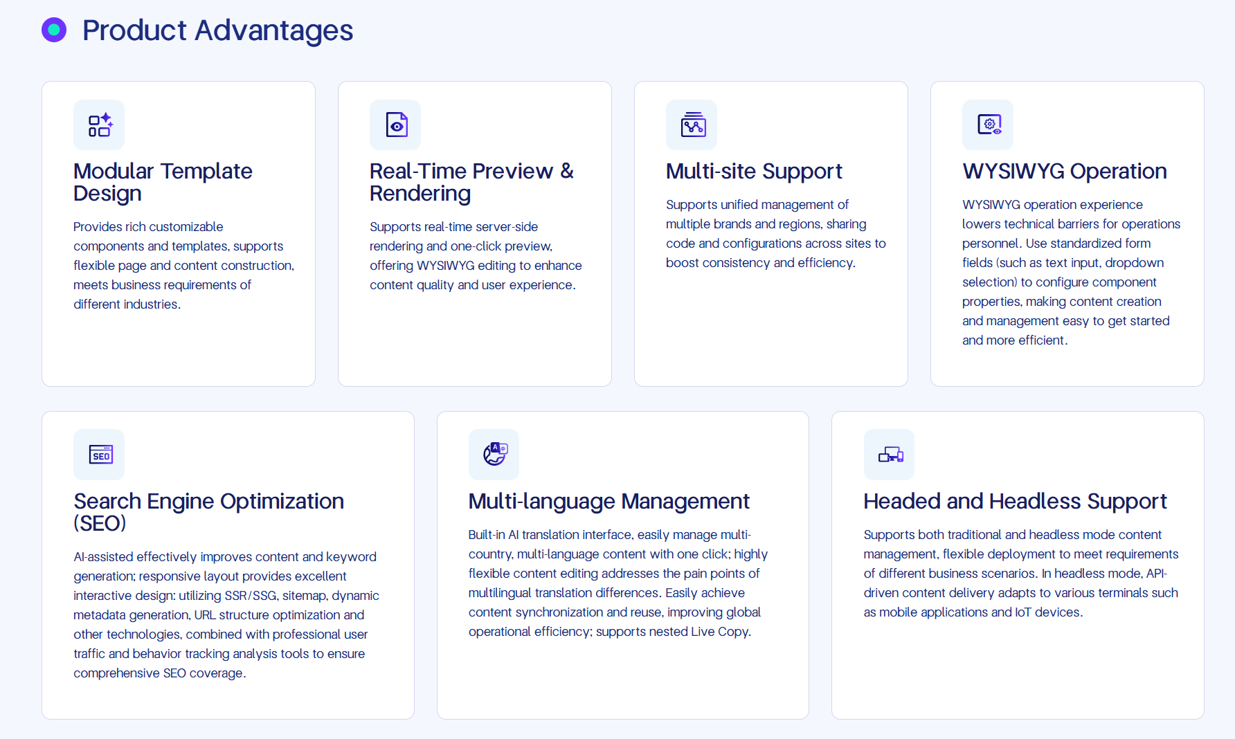 This image illustrates the multiple product advantages of BMS DXP