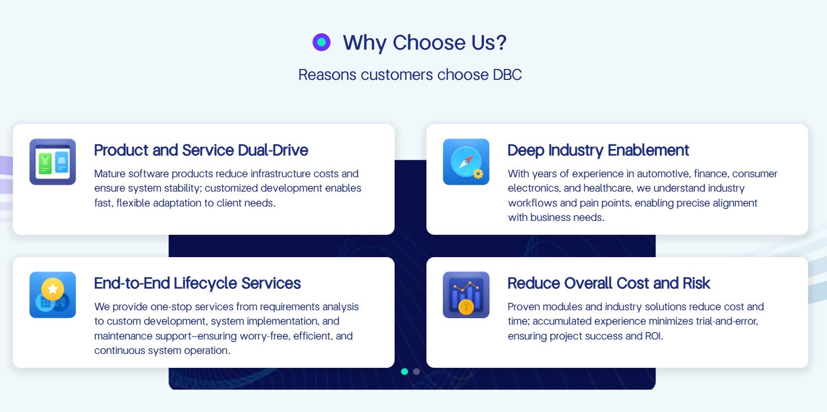This image shows the reasons why customers choose BMS DXP.