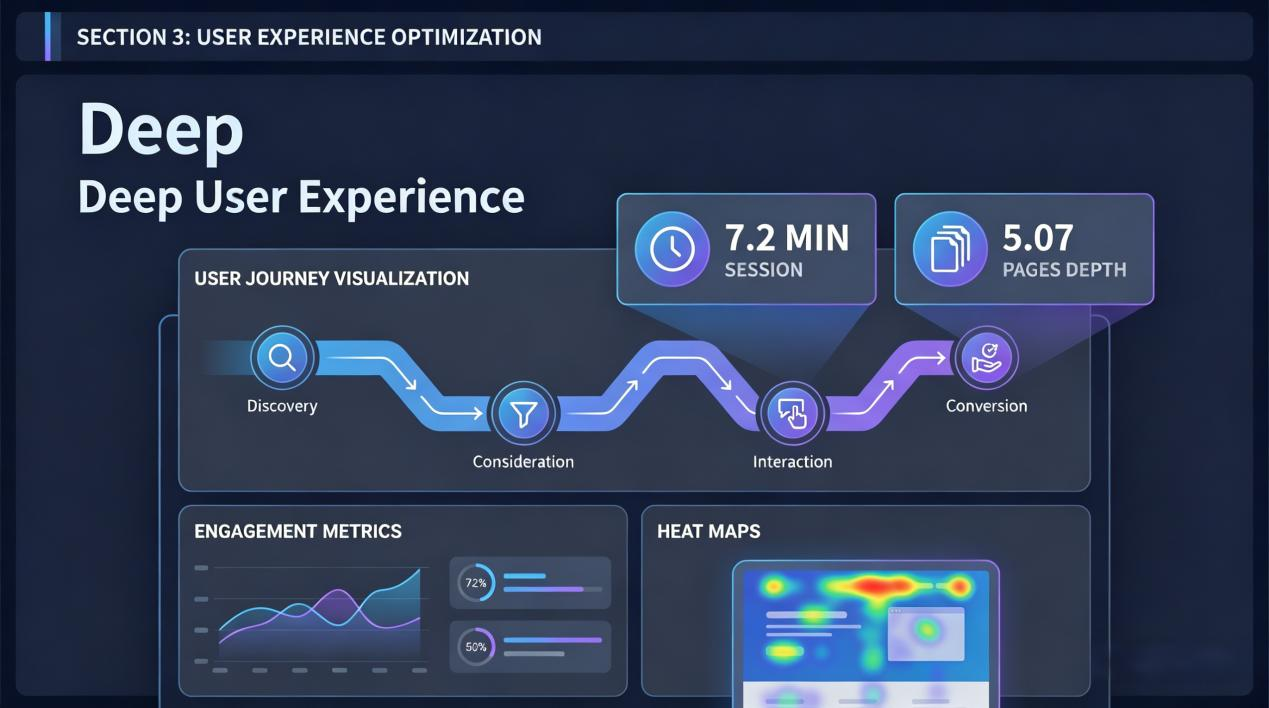 The image displays the 7.2-minute deep engagement analysis